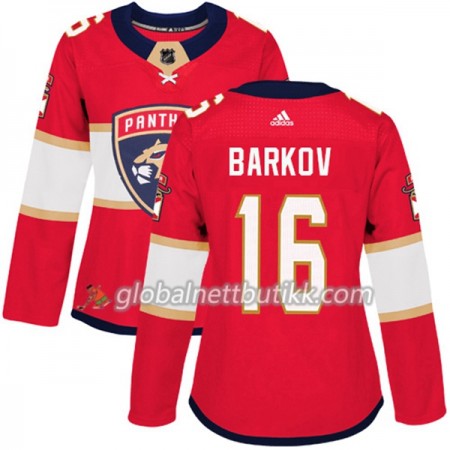 Florida Panthers Hockeydrakt Aleksander Barkov 16 2017-2018 Rød Adidas Authentic - Dame